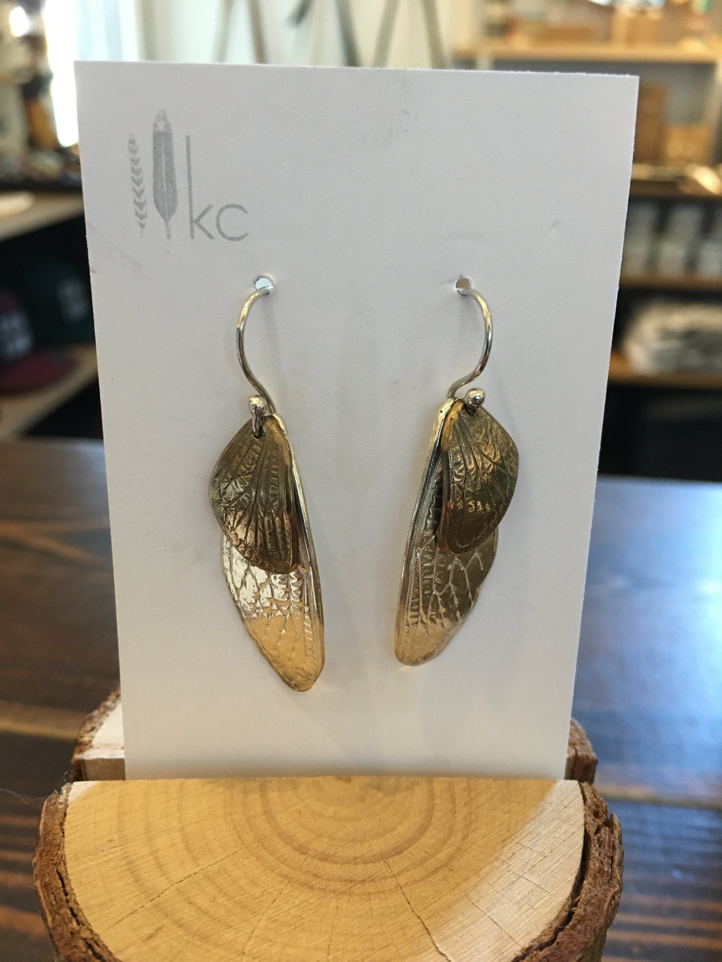 Kat Cadegan Double Cicada Wings Earrings
