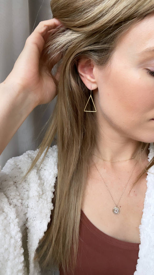 Clover & Coast Basic Small Triangle Earring