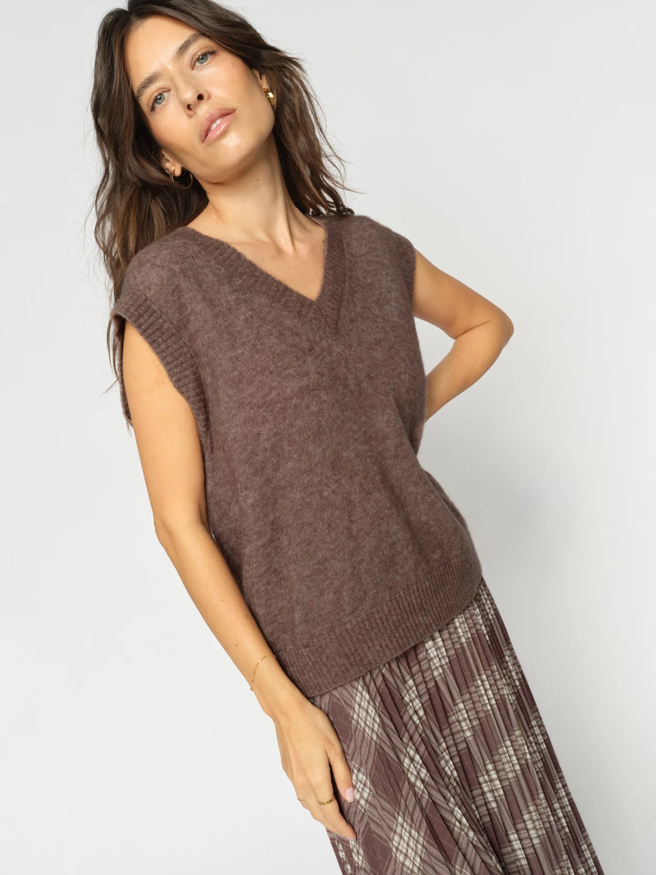 Mos Mosh V Neck Knit Vest