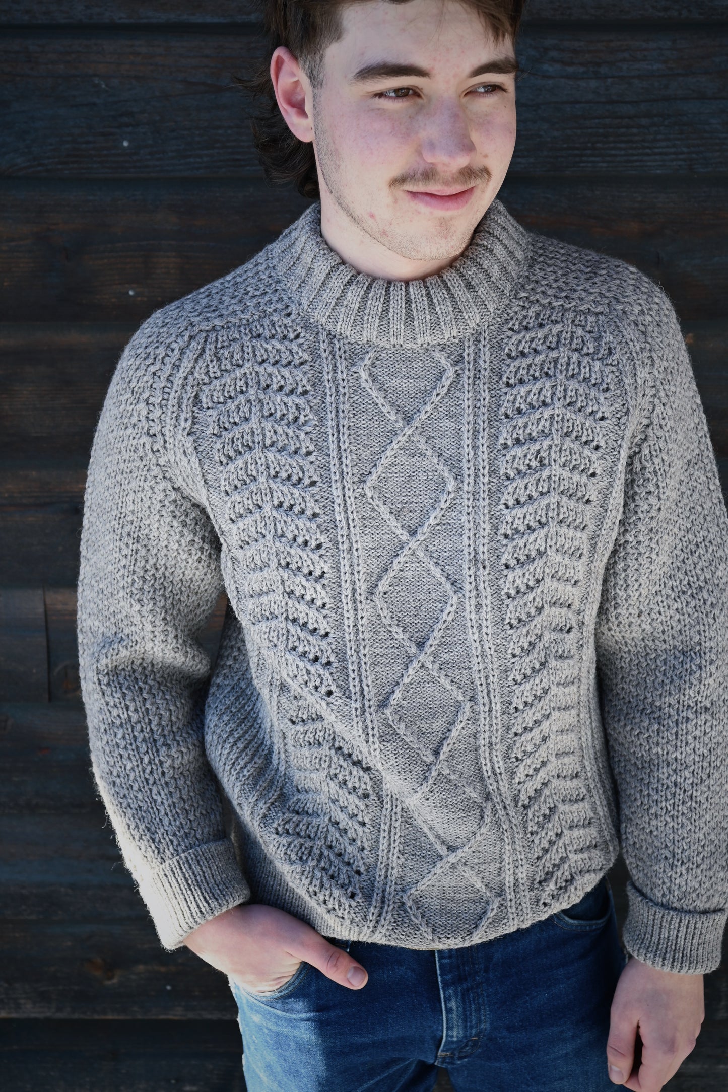 Milo & Dexter Hand Knit Wool Classic Sweater