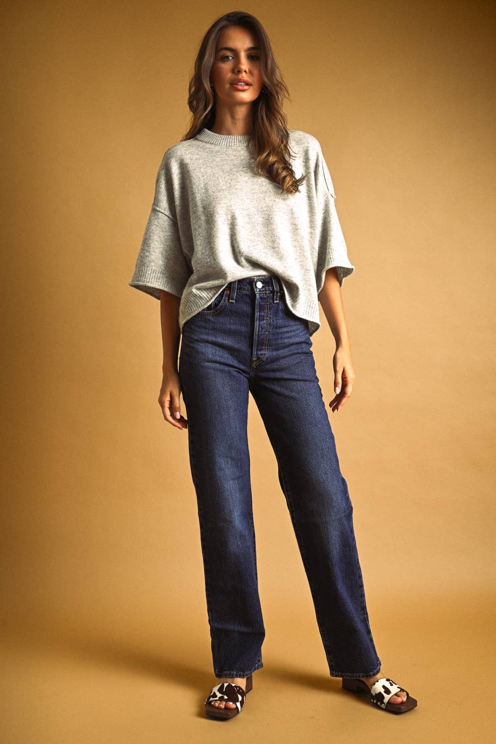 Miou Muse Sweater S/S Heather Grey