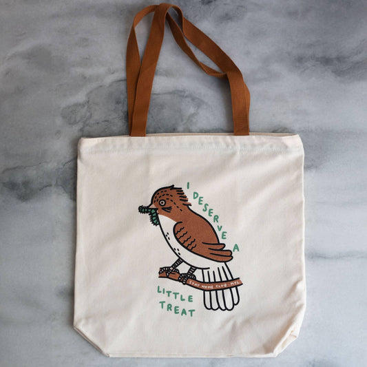 Stay Home Club Little Treat Big Zip Tote
