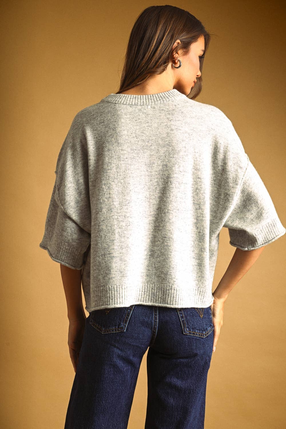Miou Muse Sweater S/S Heather Grey