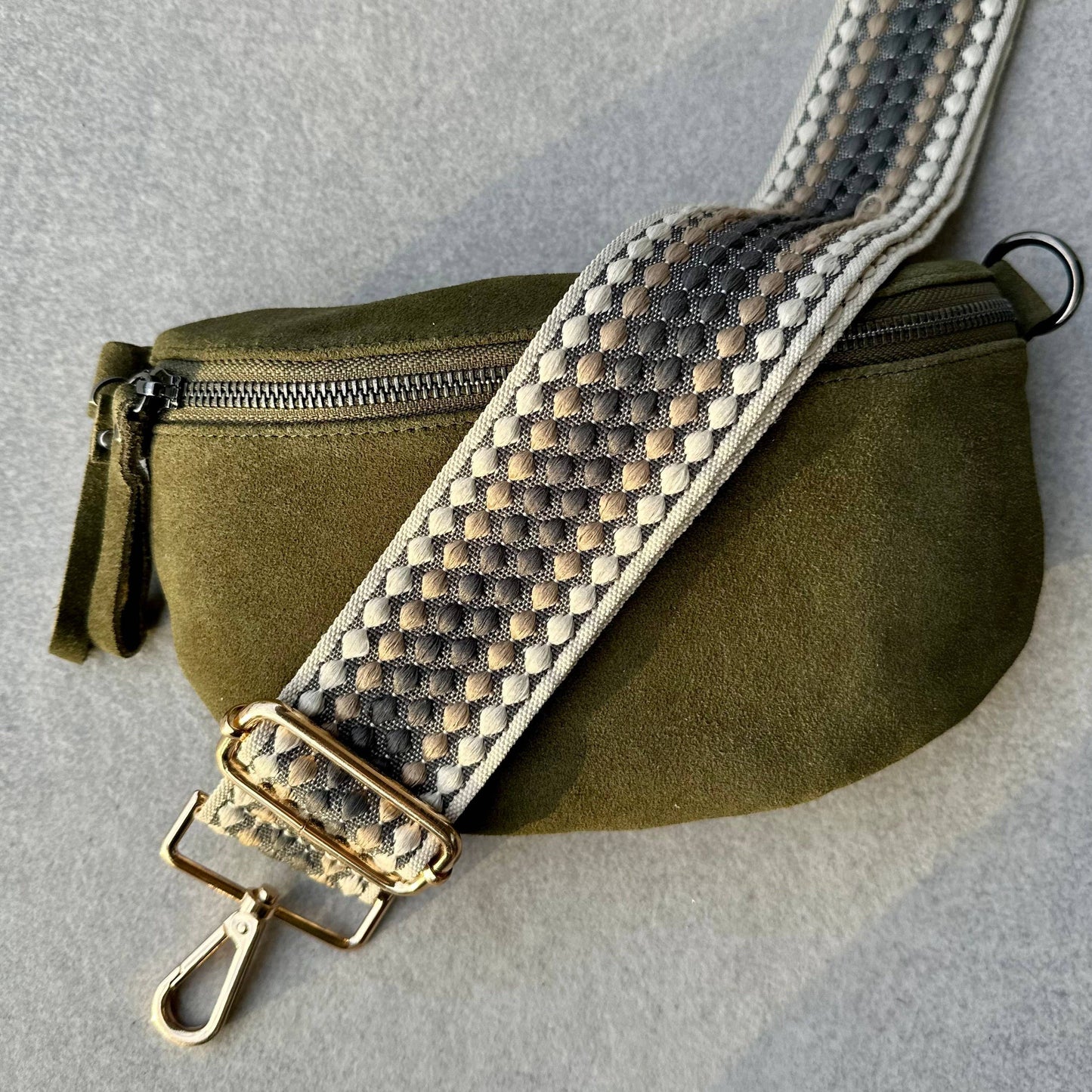 Justine Brooks Suede Crossbody Bag (2 Colours)