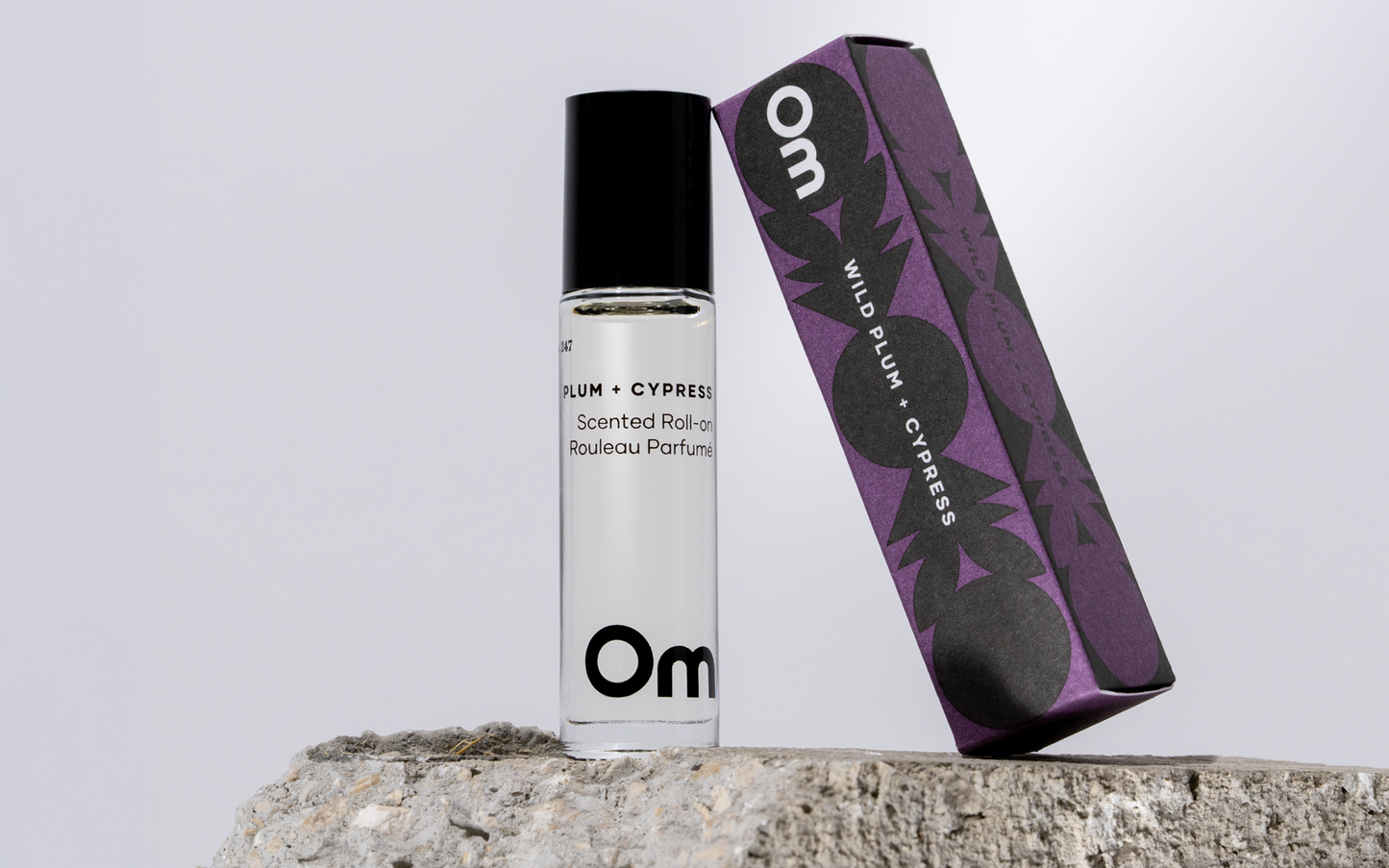 Om Organics Wild Plum + Cypress Scented Roll On
