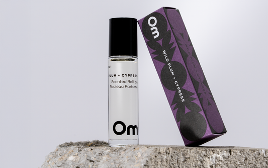 Om Organics Wild Plum + Cypress Scented Roll On