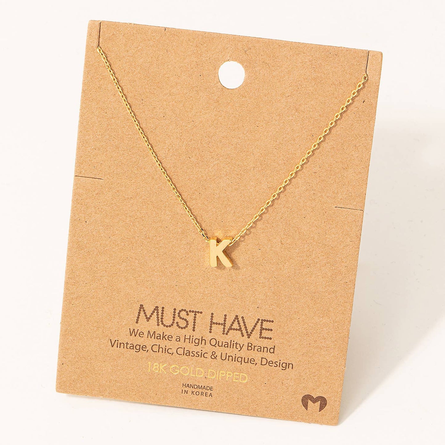 Initial Pendant Necklace