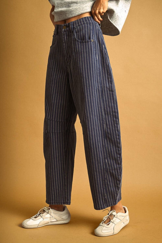 Miou Muse Barrel Pant Stripe