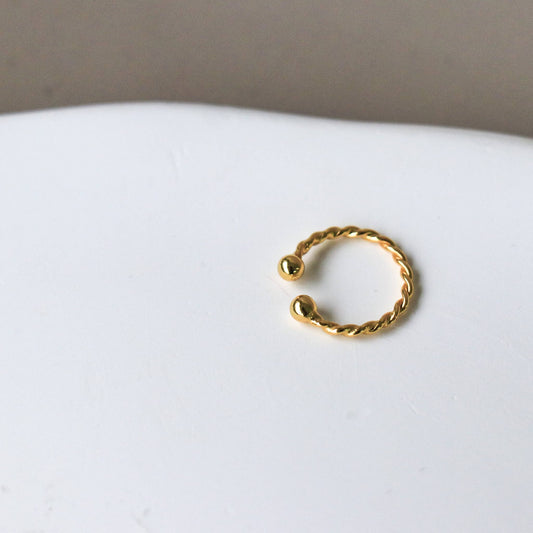 Horace Ear Cuff Torsadé Gold