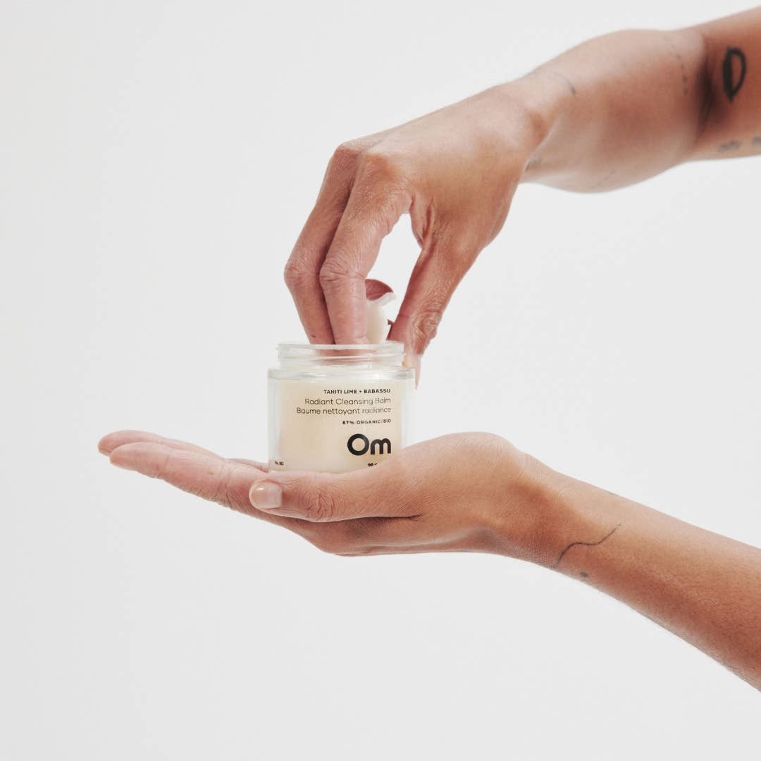 Om Organics Tahiti Lime + Babassu Radiant Cleansing Balm