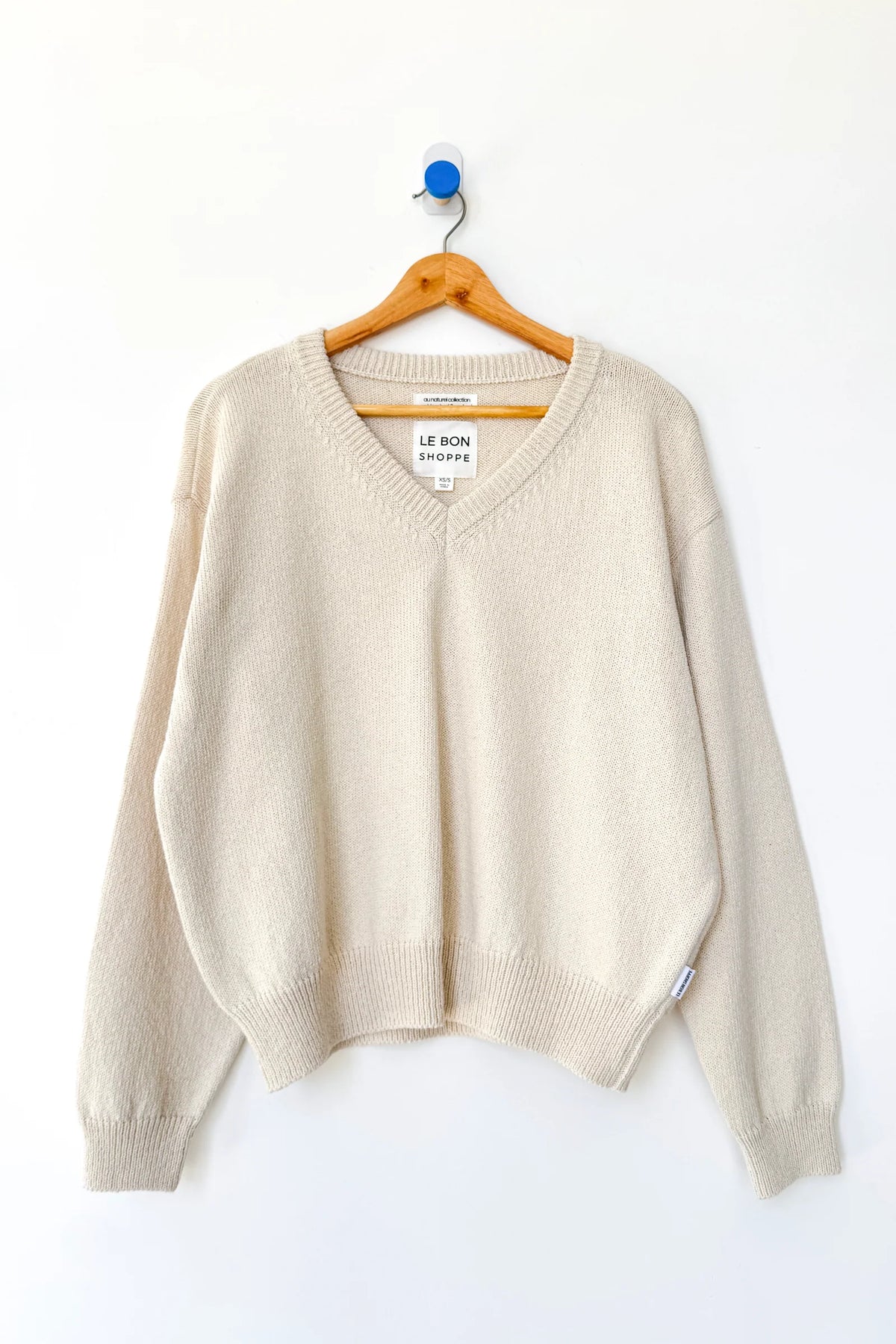 Le Bon Shoppe Cotton V Neck Sweater