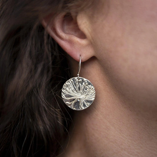 Kat Cadegan Round Disc Dill Earrings
