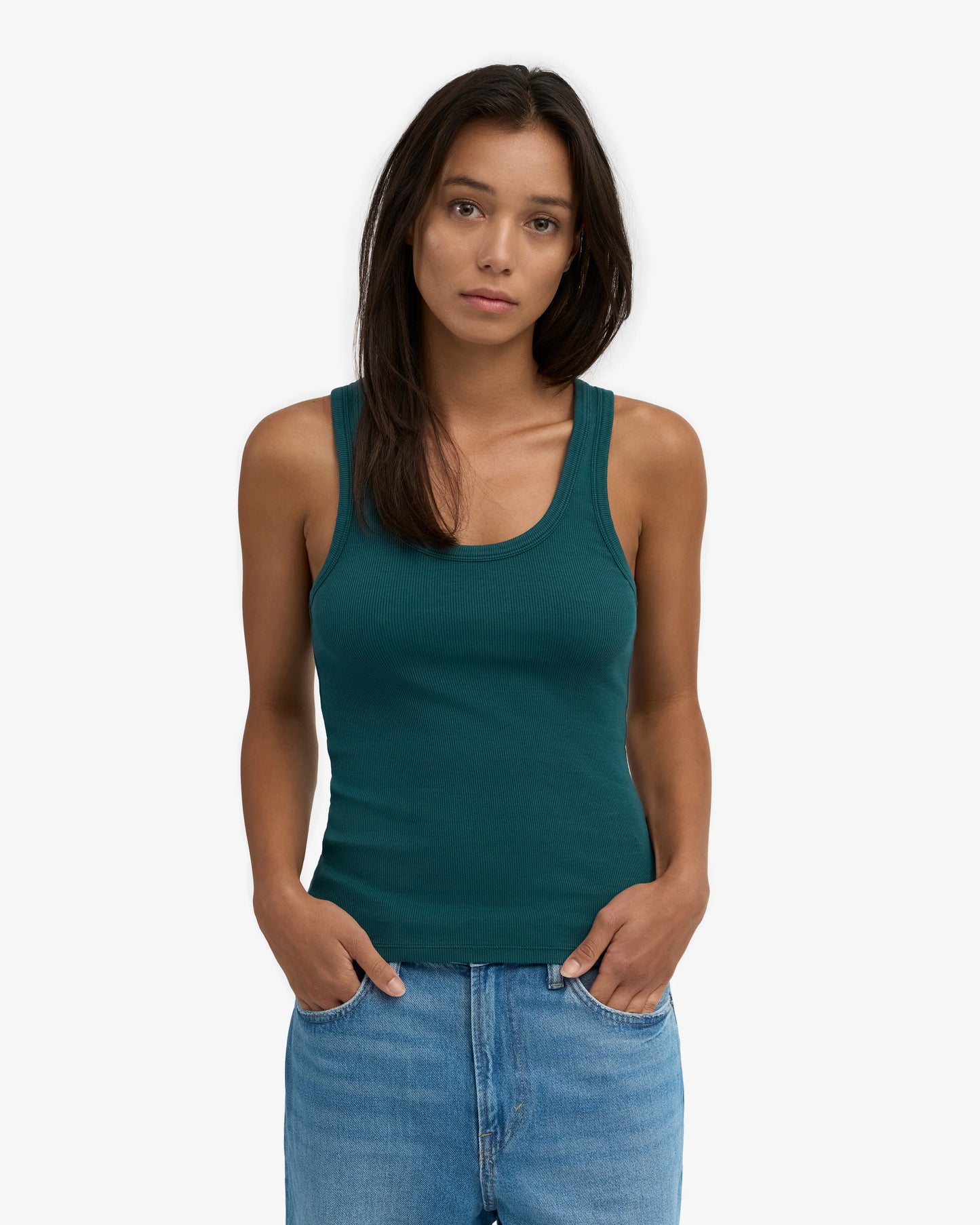 Colourful Standard Organic Ribbed Tank (6 Colours)