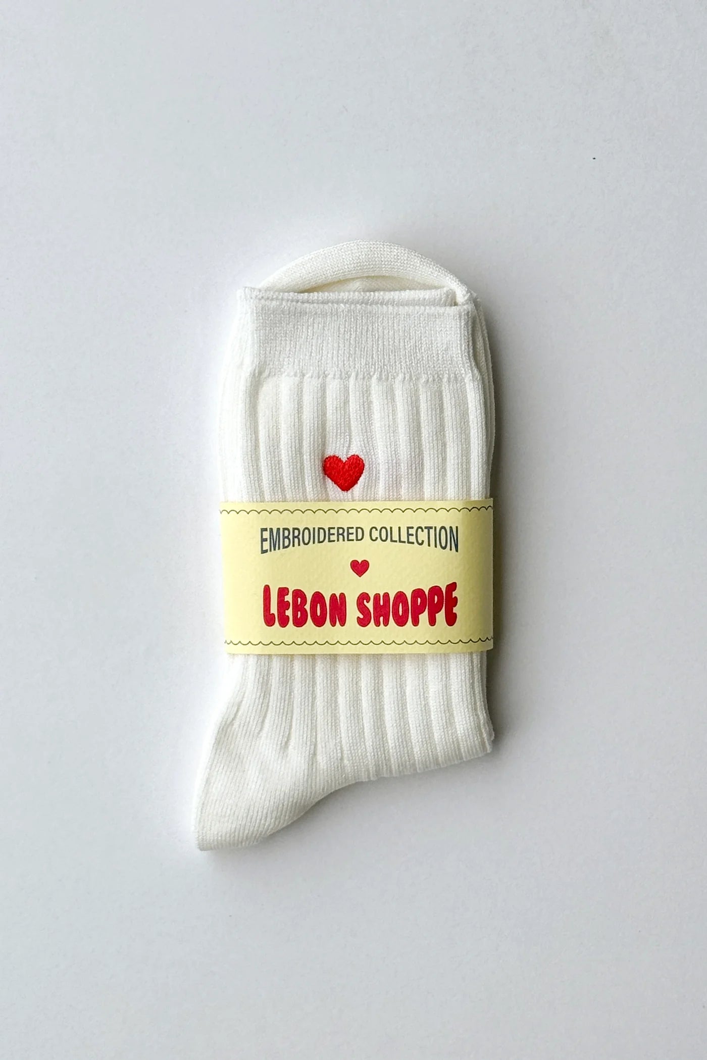 Le Bon Shoppe Her Sock - Embroidered Heart