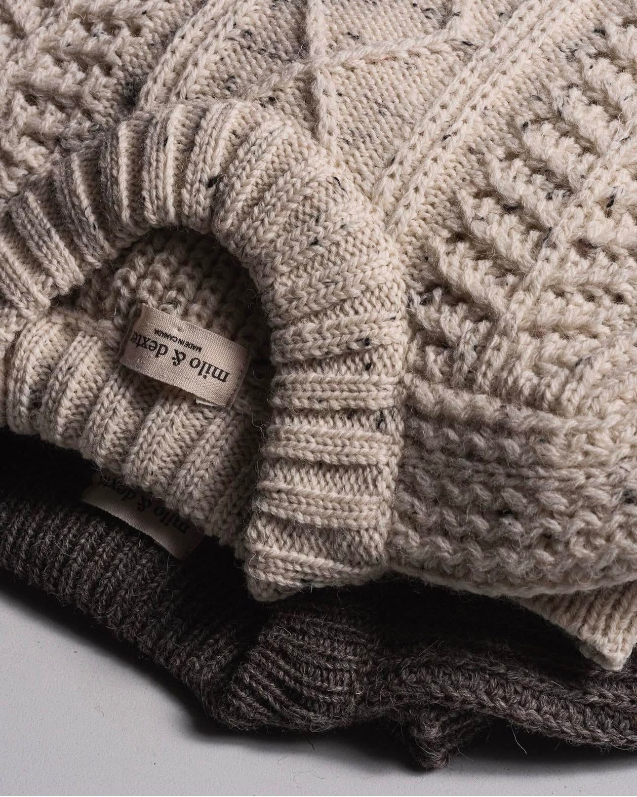 Milo & Dexter Hand Knit Wool Classic Sweater