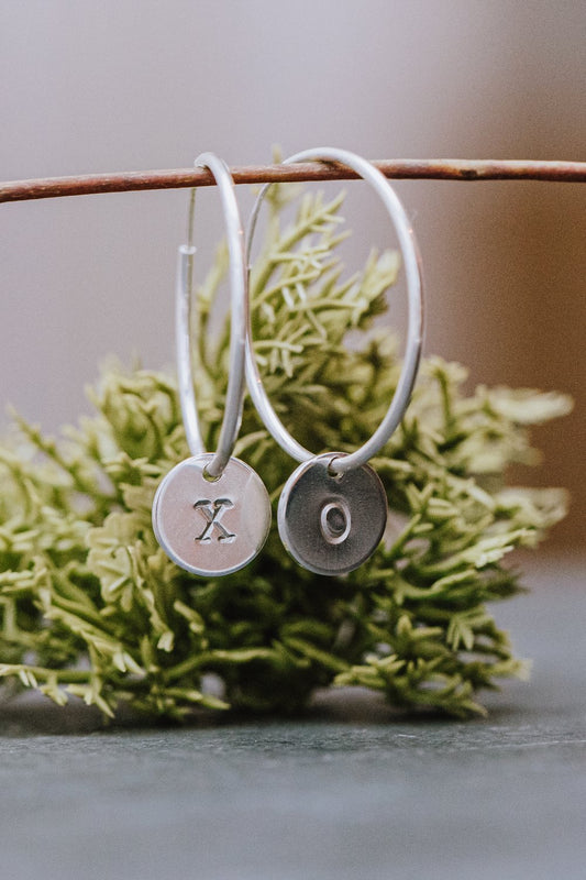 Loops XO Earrings / Silver
