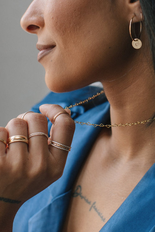 Loops XO Earrings / Gold