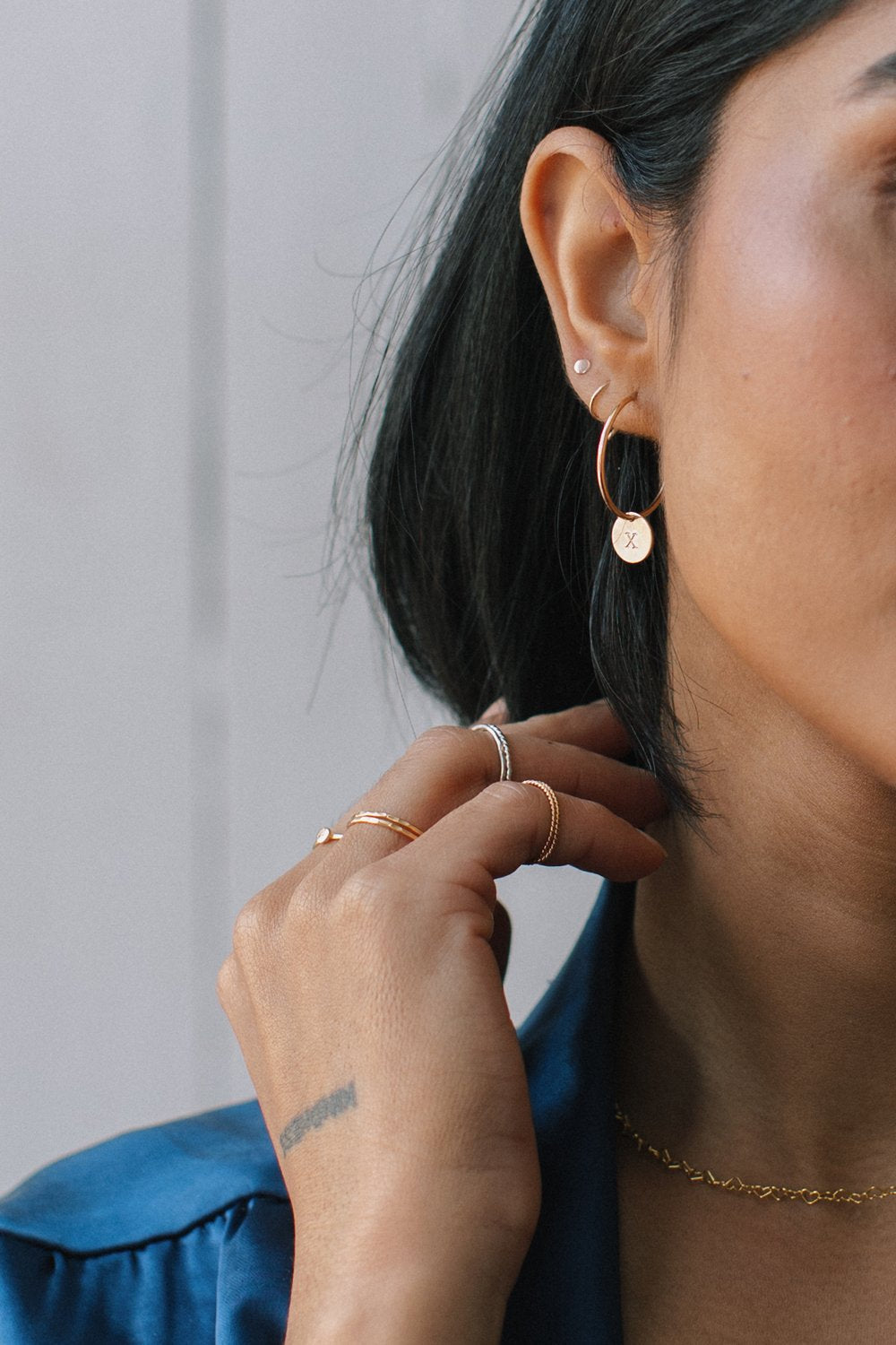 Loops XO Earrings / Gold