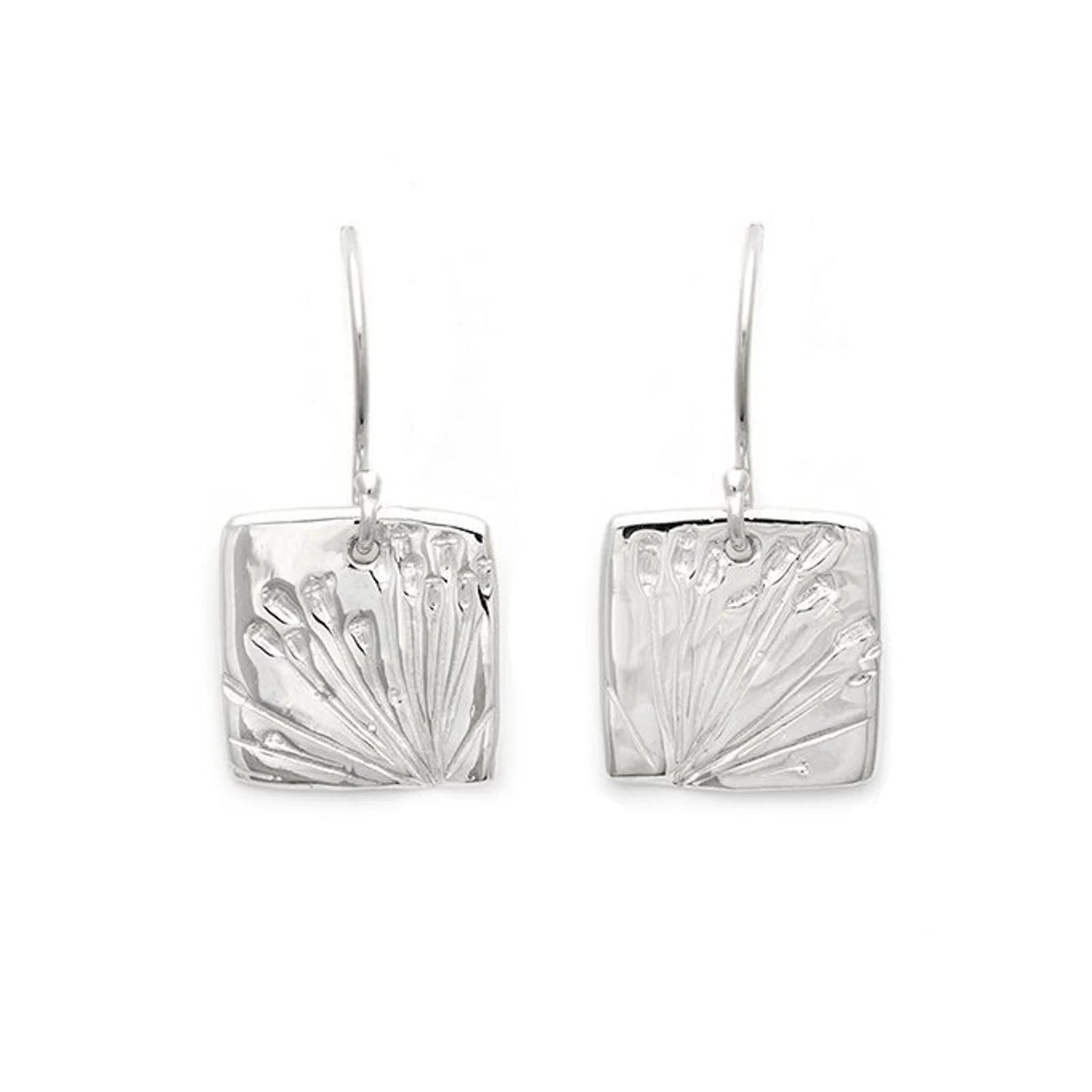 Kat Cadegan Square Dill Flower Earrings Small