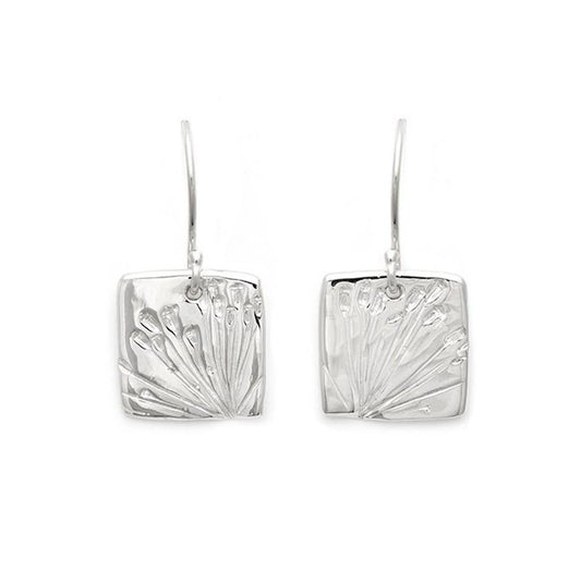 Kat Cadegan Large Square Dill Flower Earrings