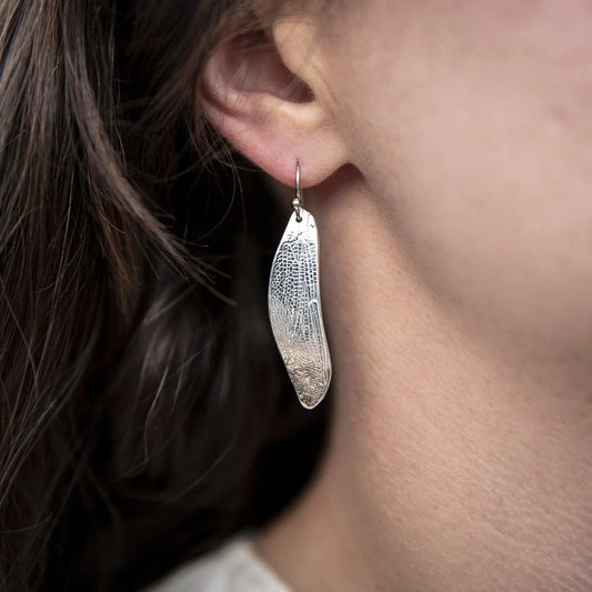 Kat Cadegan Dragonfly Earrings Silver