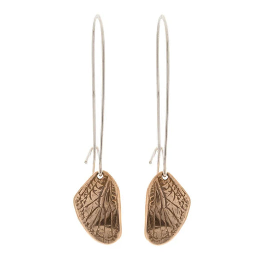 Kat Cadegan Cicada Earrings Bronze