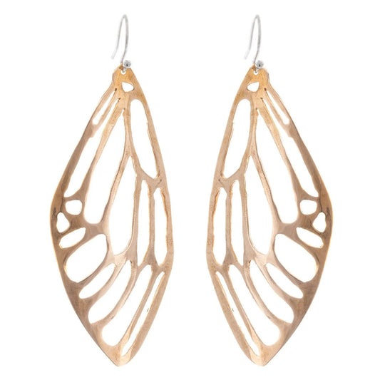 Kat Cadegan Cicada Handcut Earrings Large