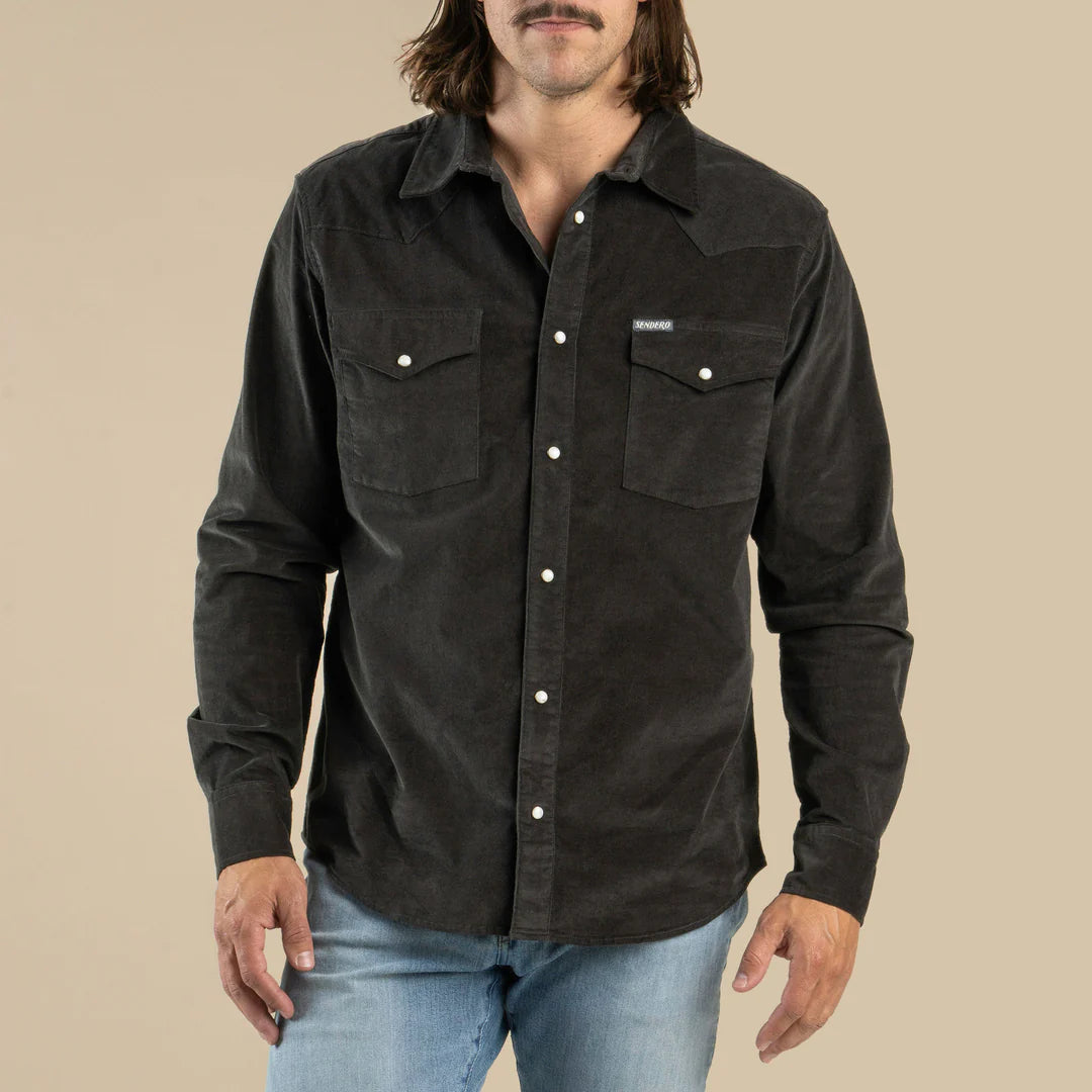Sendero Wyatt Pearl Snap - Corduroy