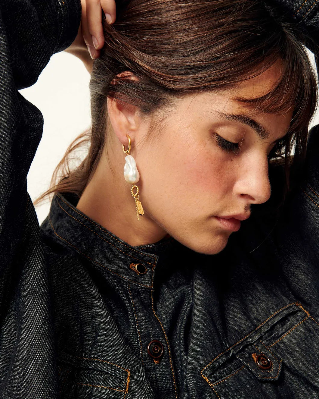 Sessun Toti Pearl Earrings