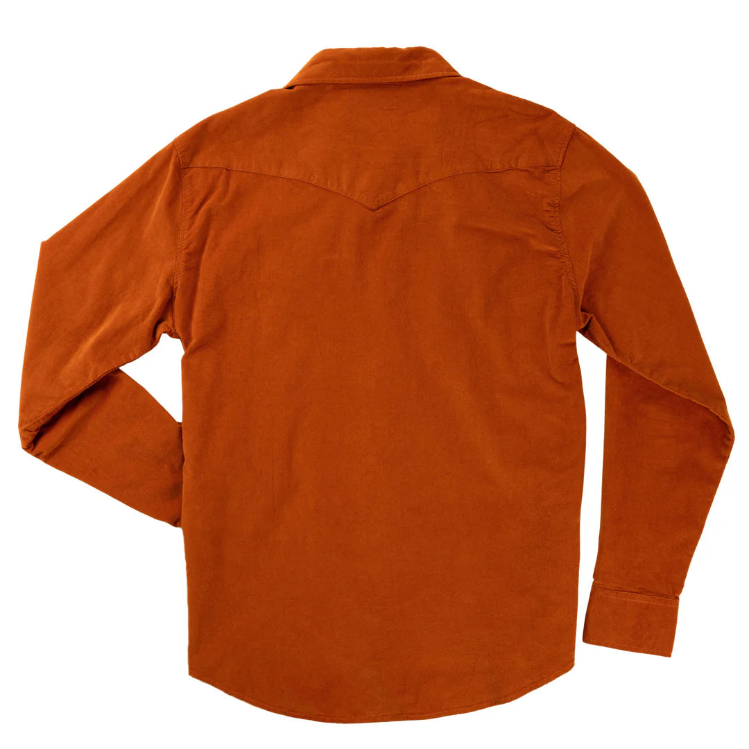 Sendero Wyatt Pearl Snap Burnt Orange