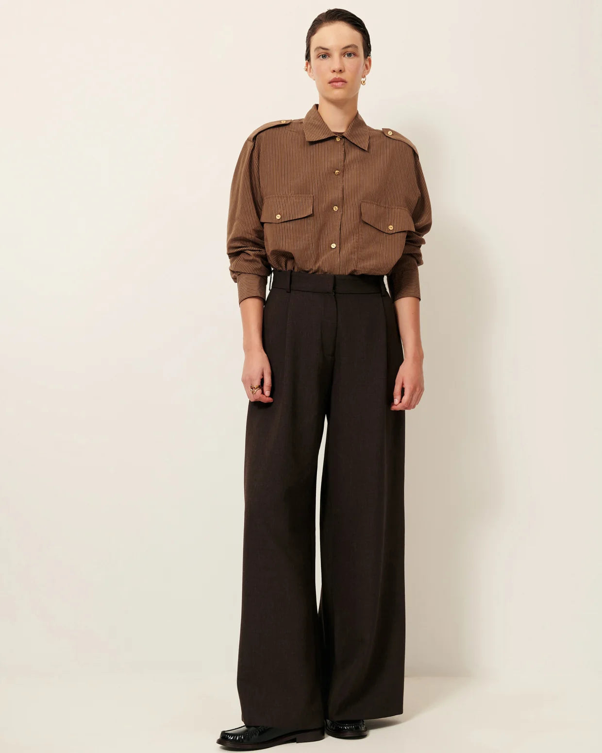 Sessun Honoria Blouse in Nutsand