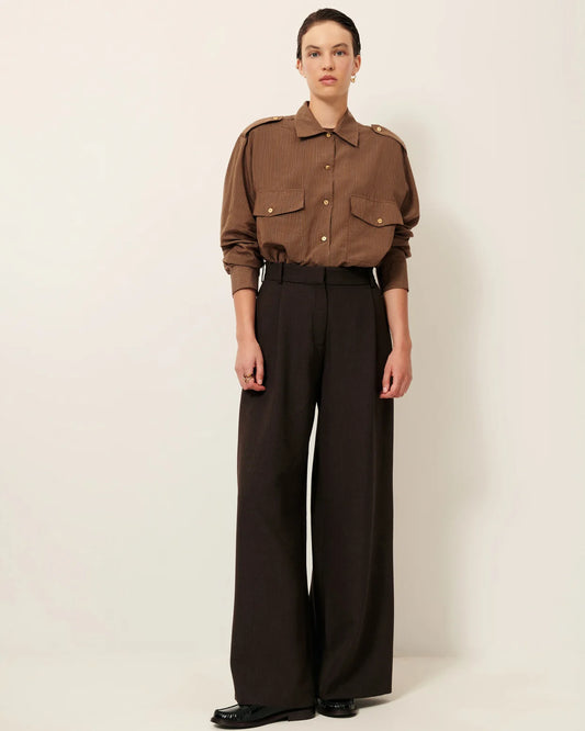 Sessun Honoria Blouse in Nutsand