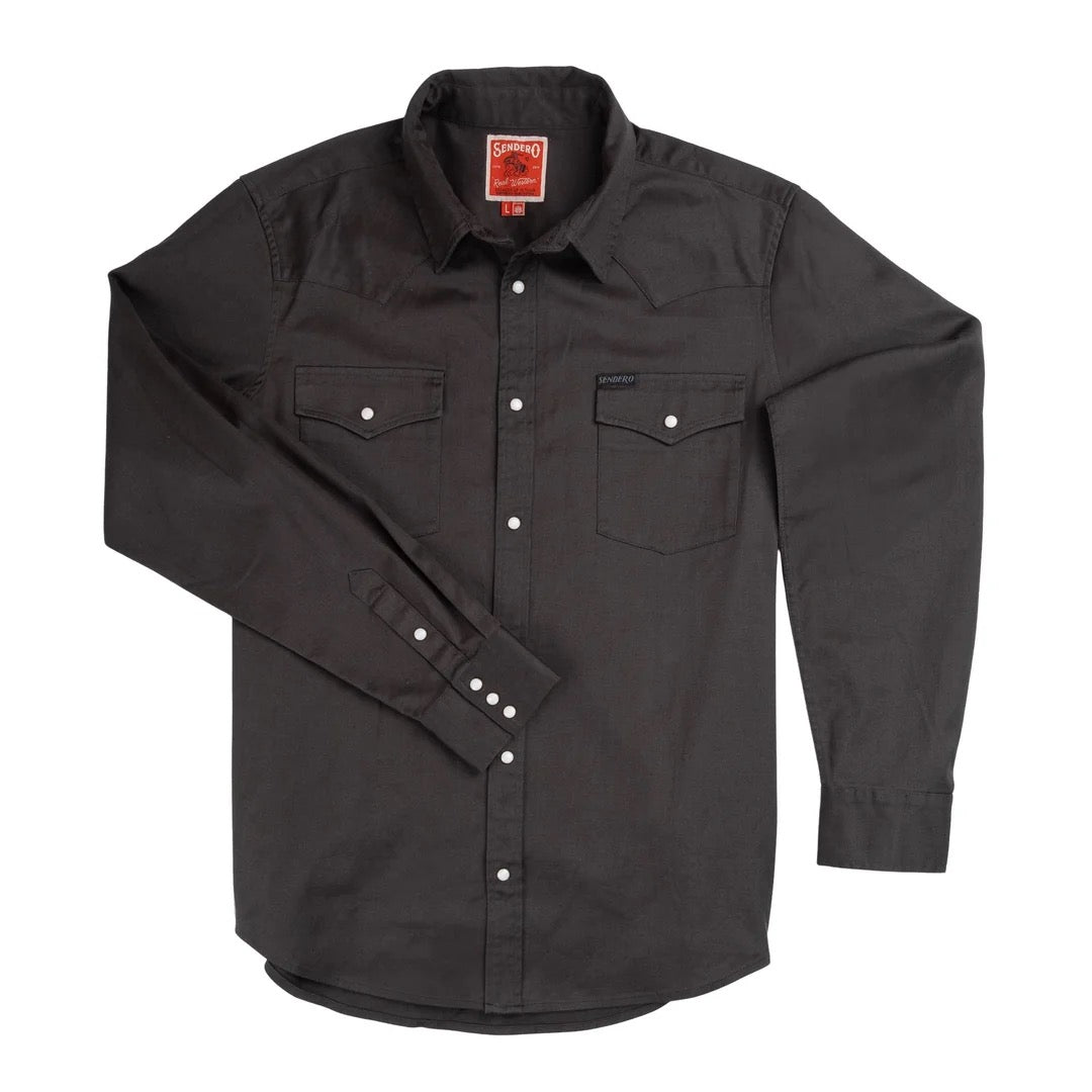 Sendero Wyatt Pearl Snap Basalt