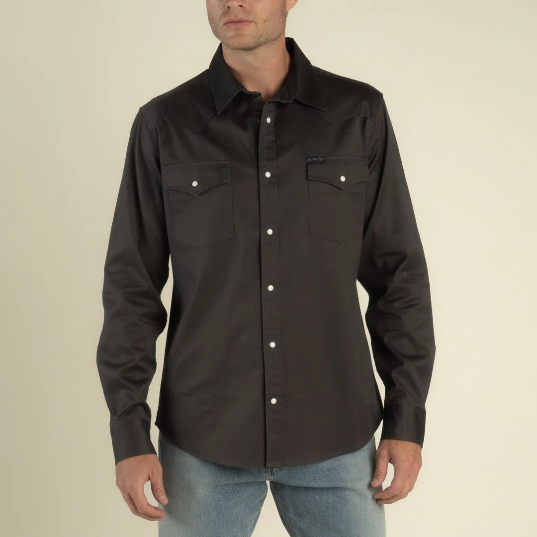 Sendero Wyatt Pearl Snap Basalt