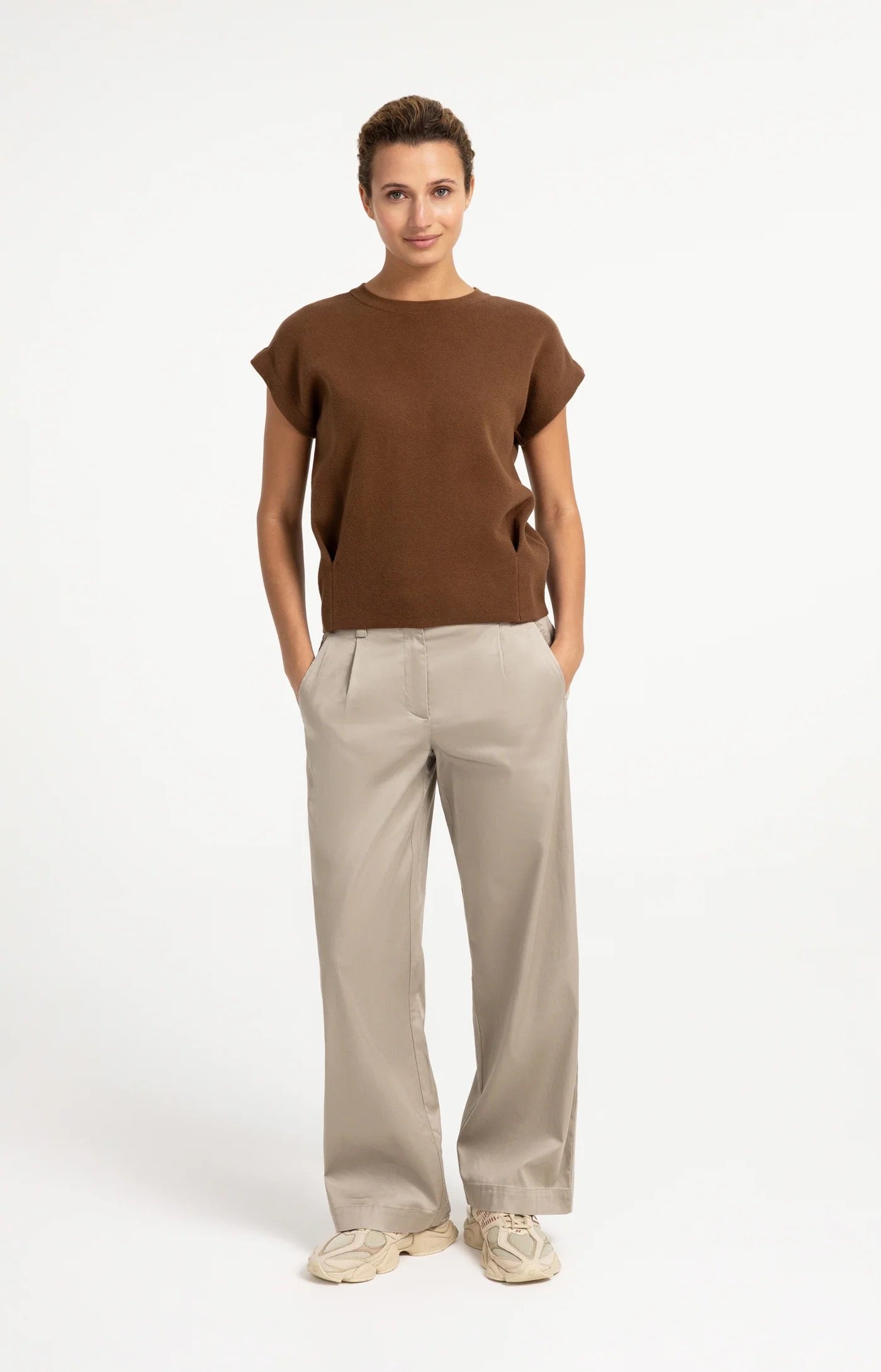 Yaya Jacquard Knit Top