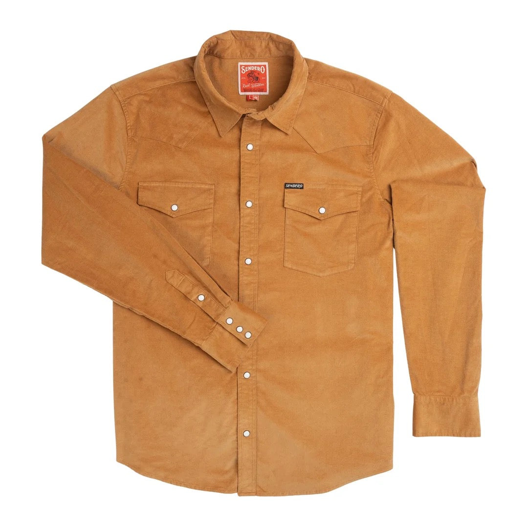 Sendero Wyatt Pearl Snap - Corduroy (5 colours)