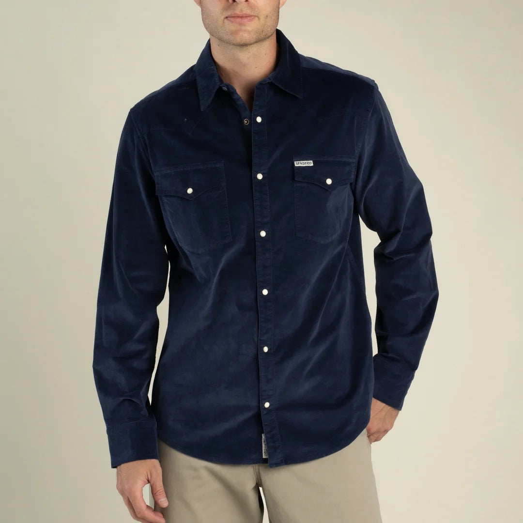 Sendero Wyatt Pearl Snap - Corduroy (5 colours)