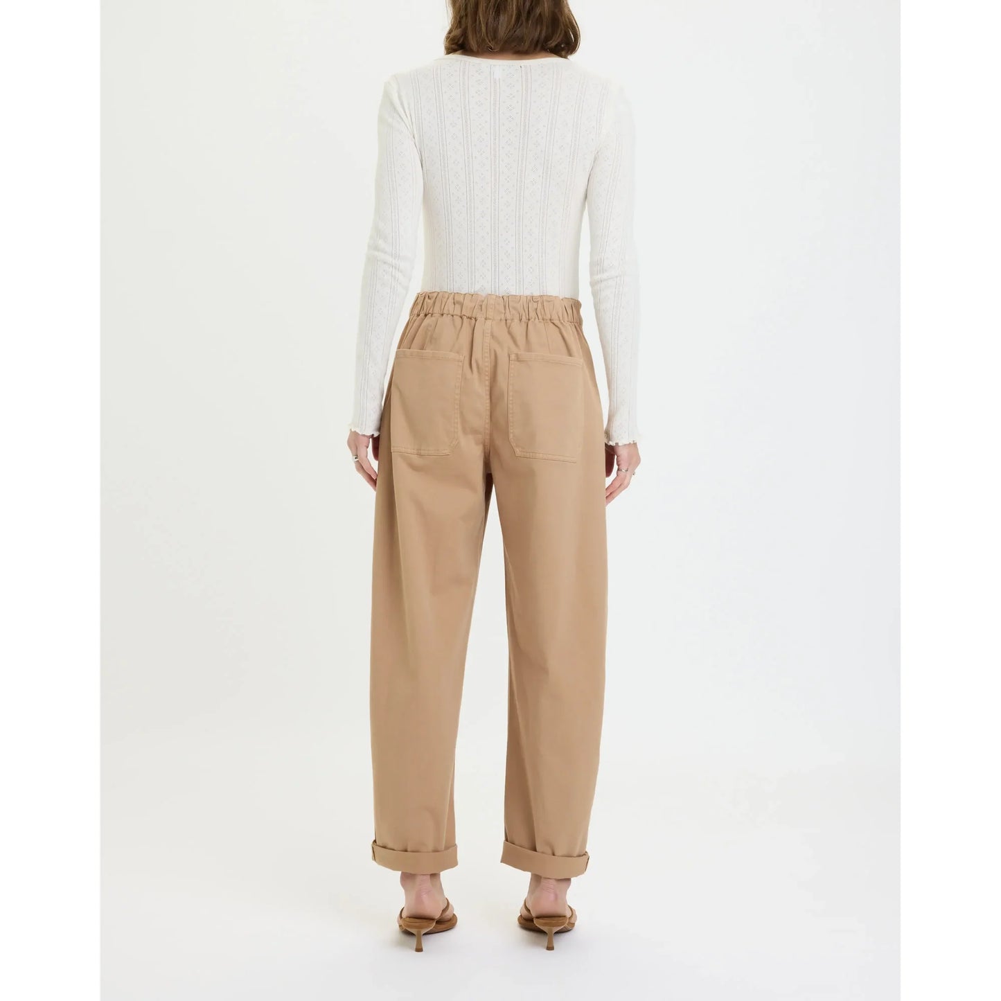 Daze Villa Drawstring Pants Latte