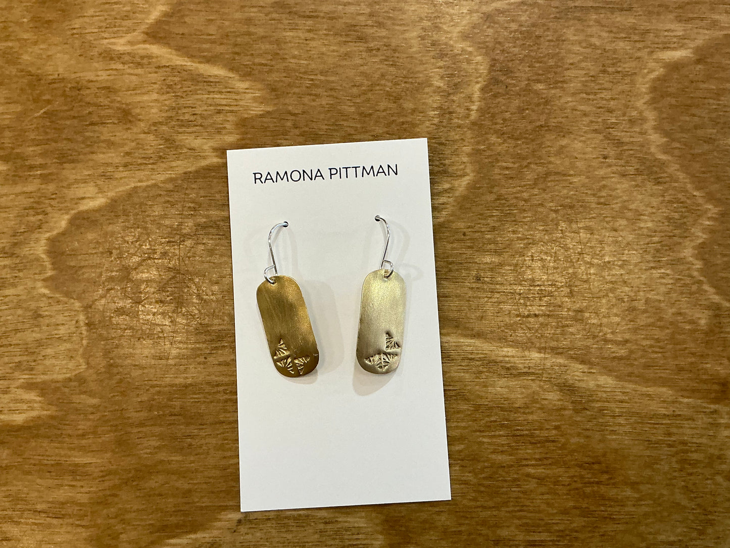 RP- Brass Small rounded rectangles, stamped