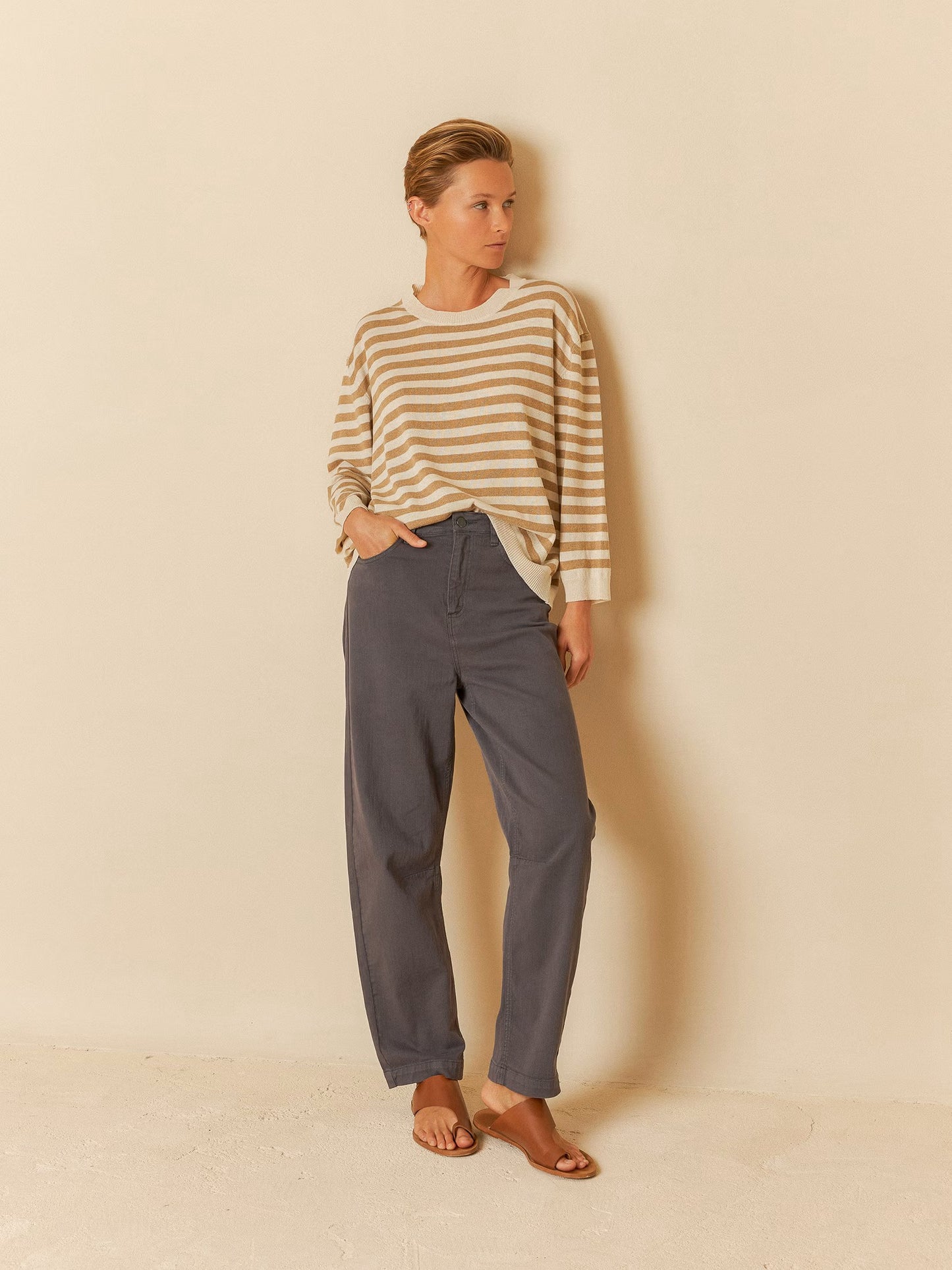 Indi + Cold Oversize Crop Sweater