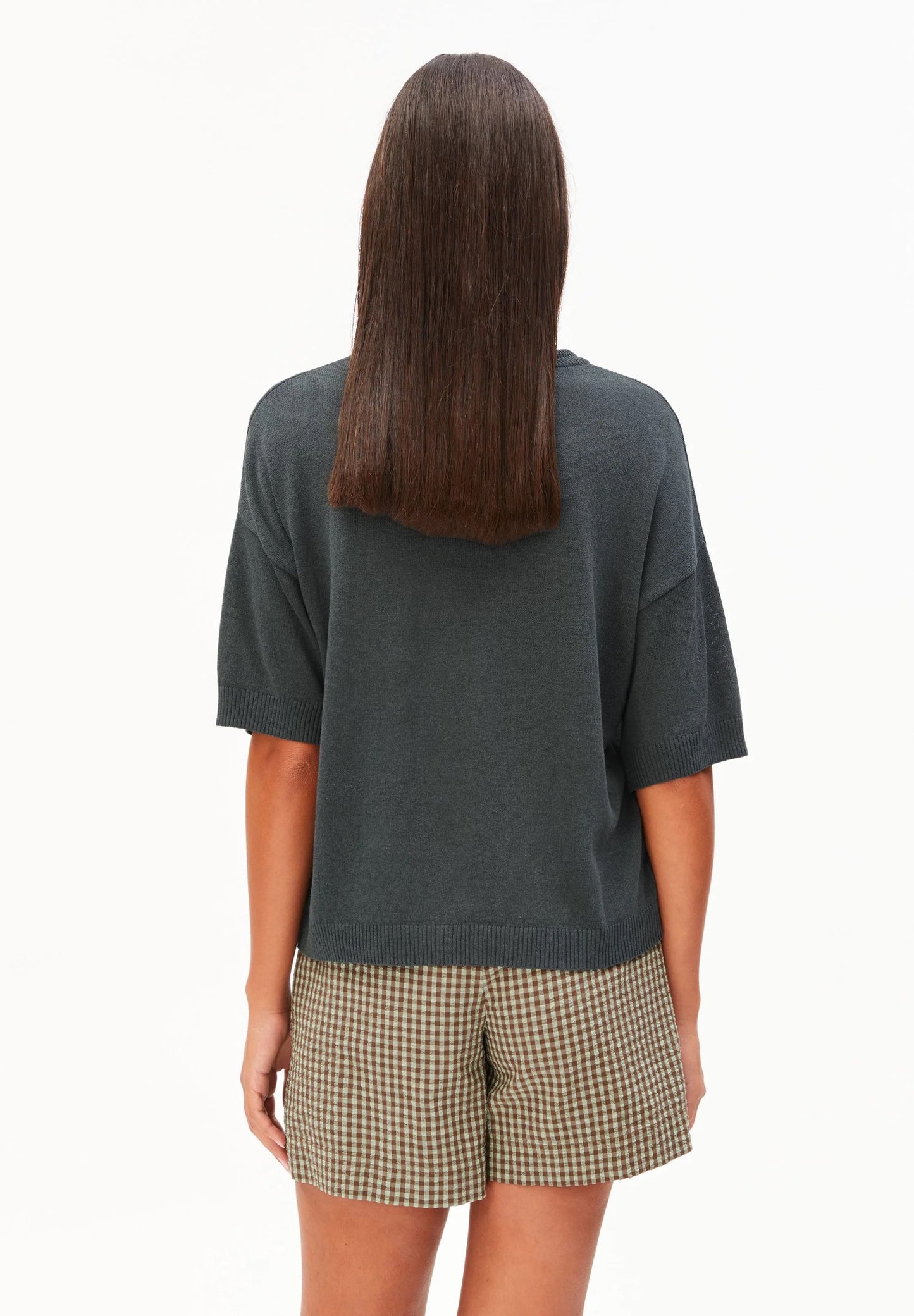 Armed Angels Short Sleeve Linen Blend Knit Sweater (2 Colours)
