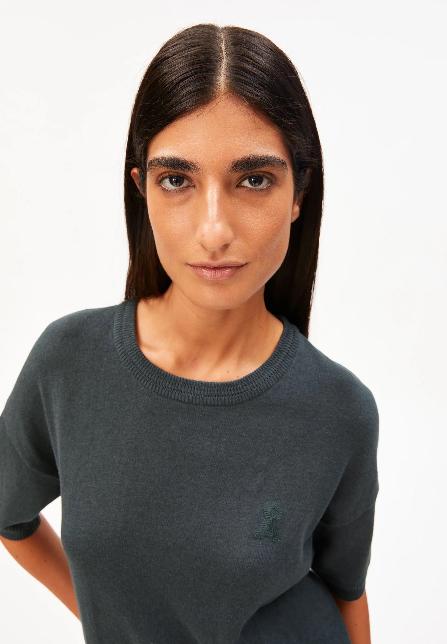 Armed Angels Short Sleeve Linen Blend Knit Sweater (2 Colours)