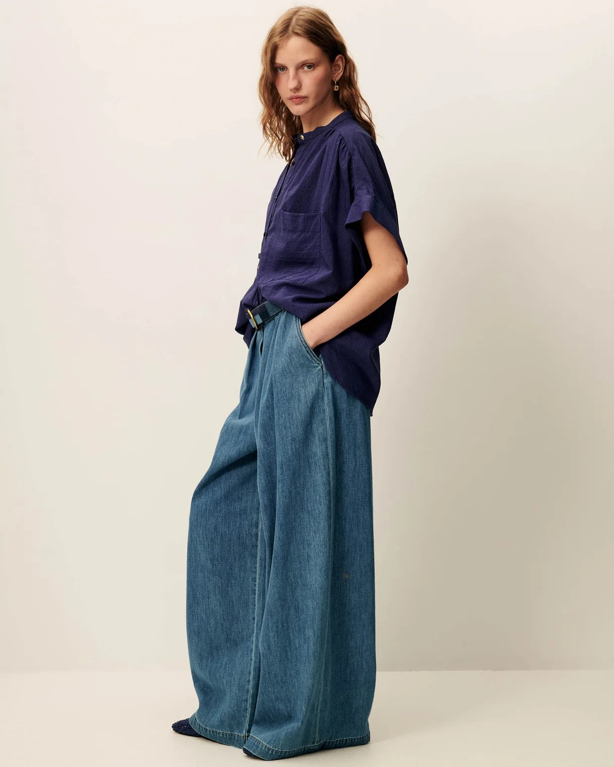 Sessun Camille Shirt Bleu Emilienne