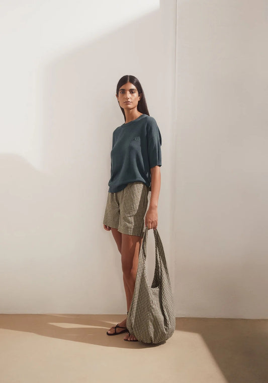 Armed Angels Short Sleeve Linen Blend Knit Sweater (2 Colours)