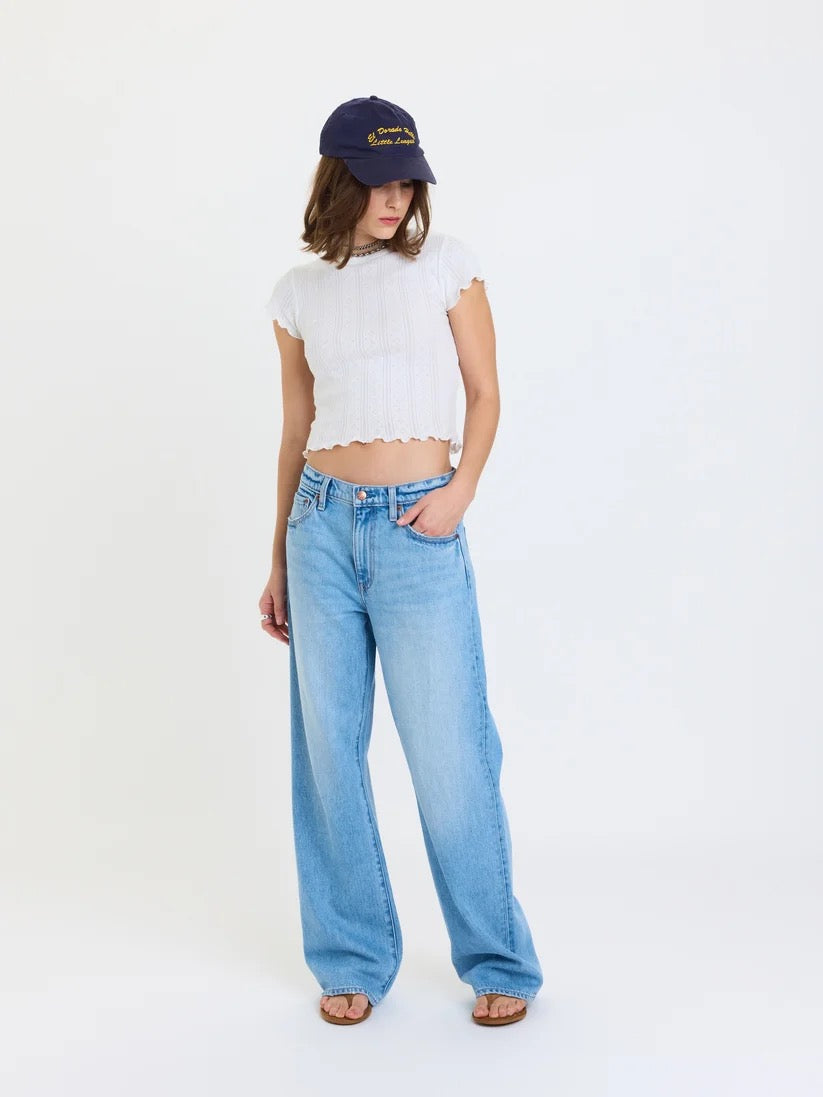 Daze 2K Mid Rise Relaxed Baggy Jean