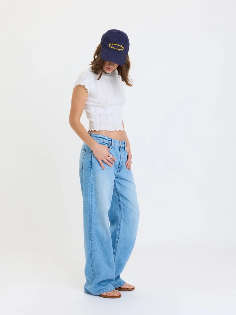 Daze 2K Mid Rise Relaxed Baggy Jean