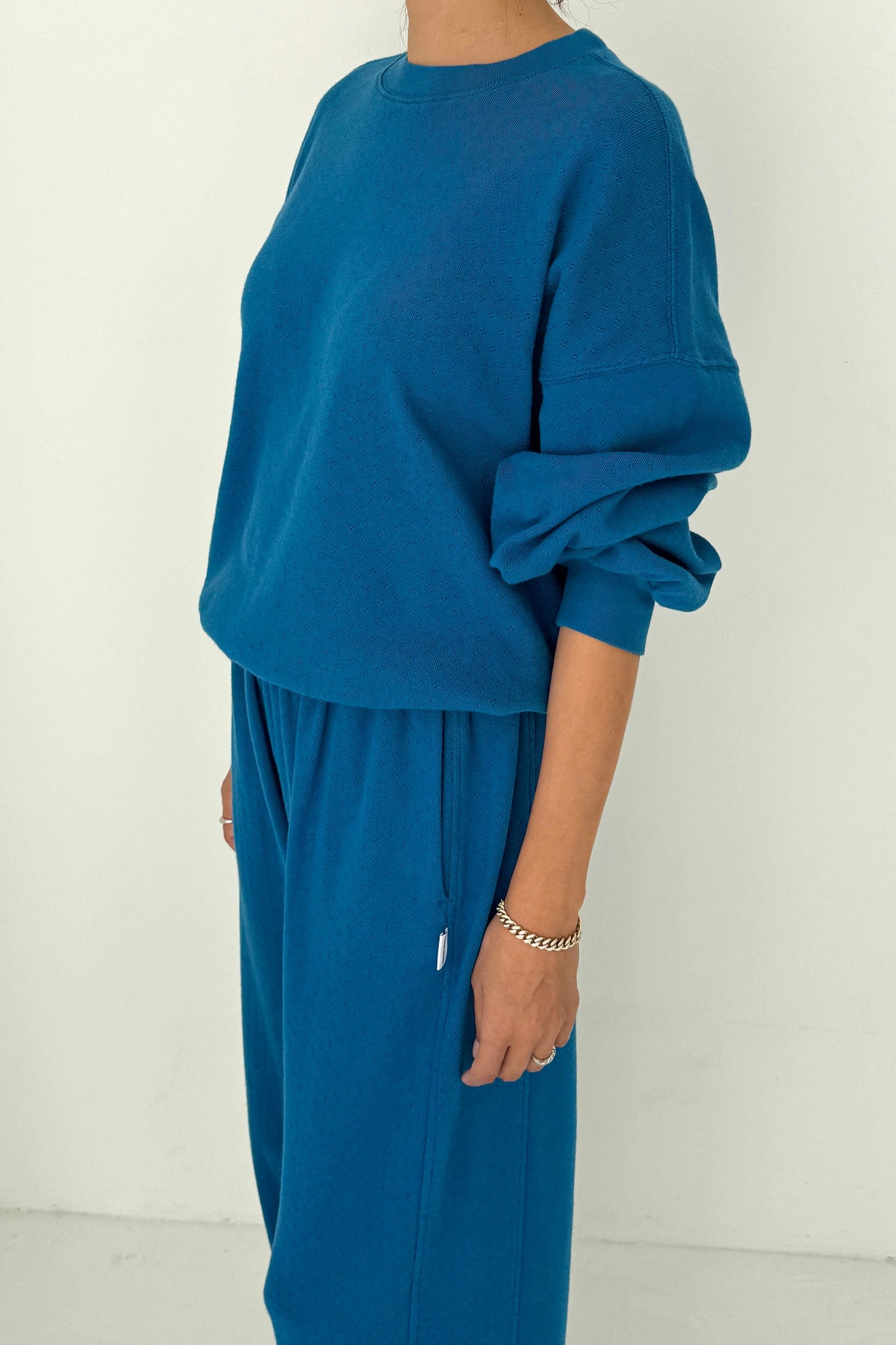 Le Bon Shoppe Pointelle Core Sweatshirt