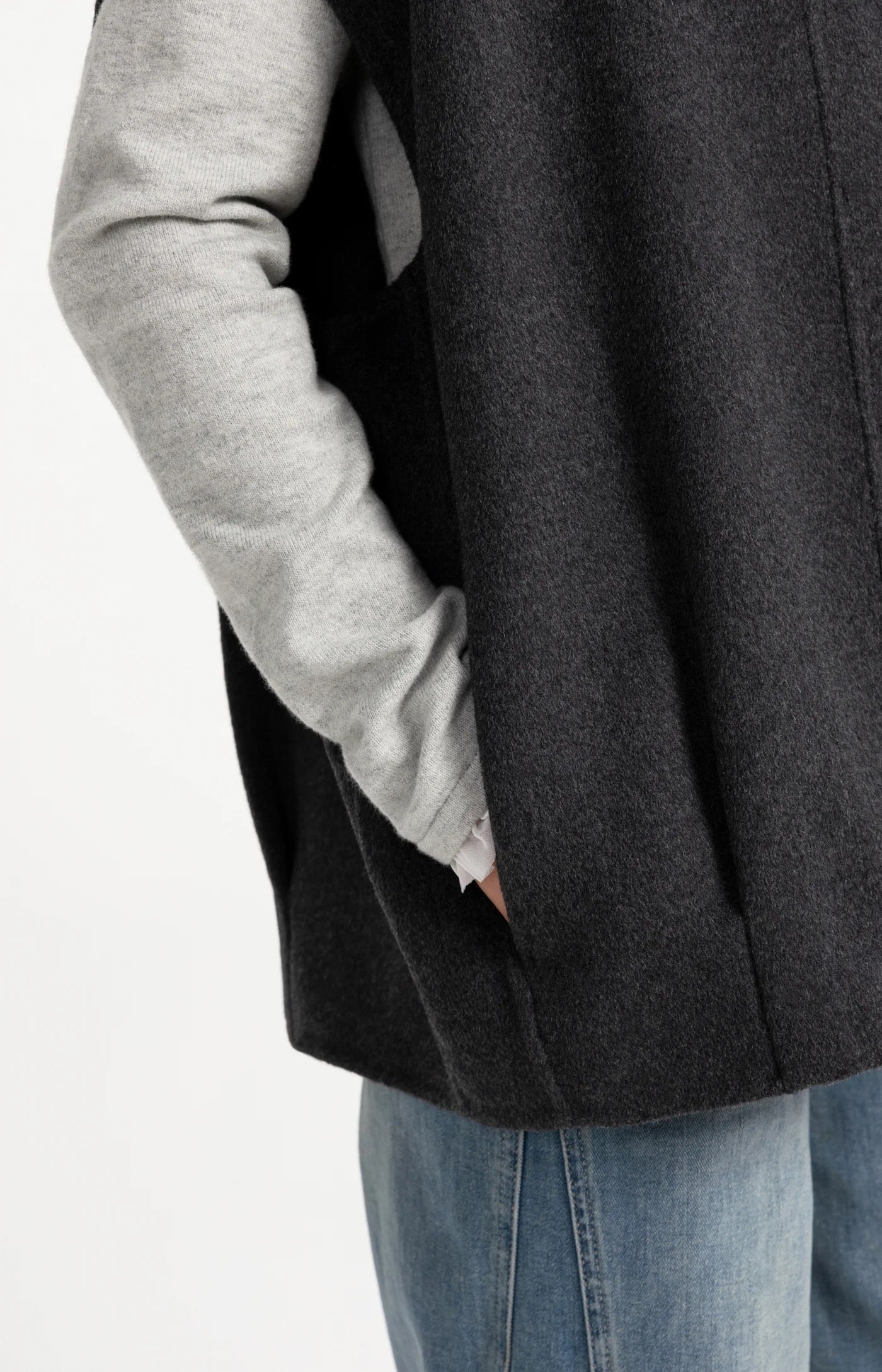 YaYa Oversized Wool Blend Gilet