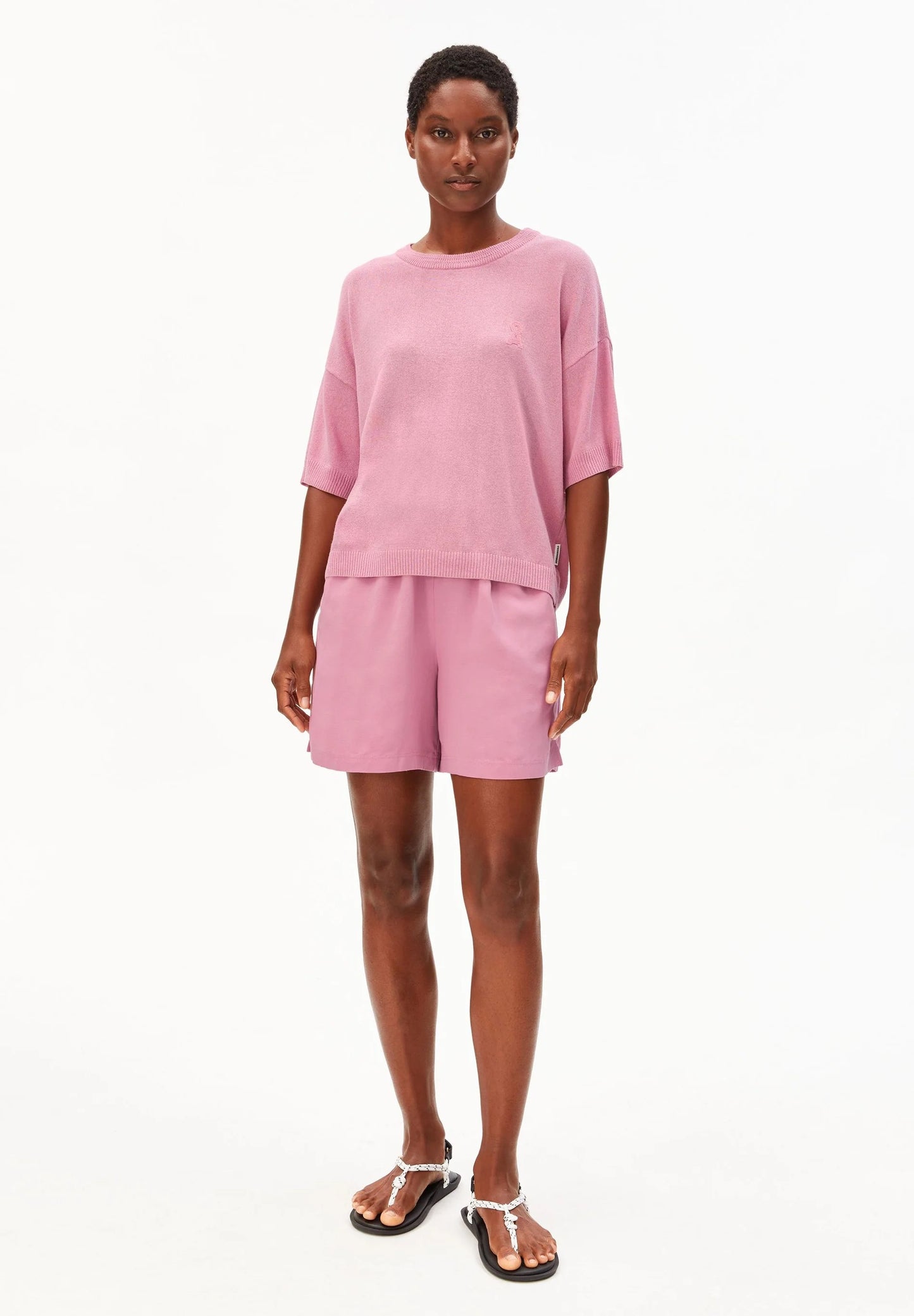Armed Angels Short Sleeve Linen Blend Knit Sweater (2 Colours)