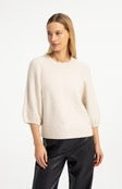 YaYa Knit Sweater With Balloon Sleeves (+2 colours)